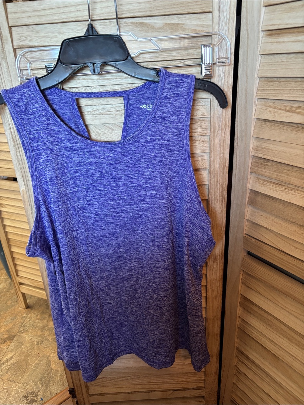 Ideology Heathered Violet Tank Top XL